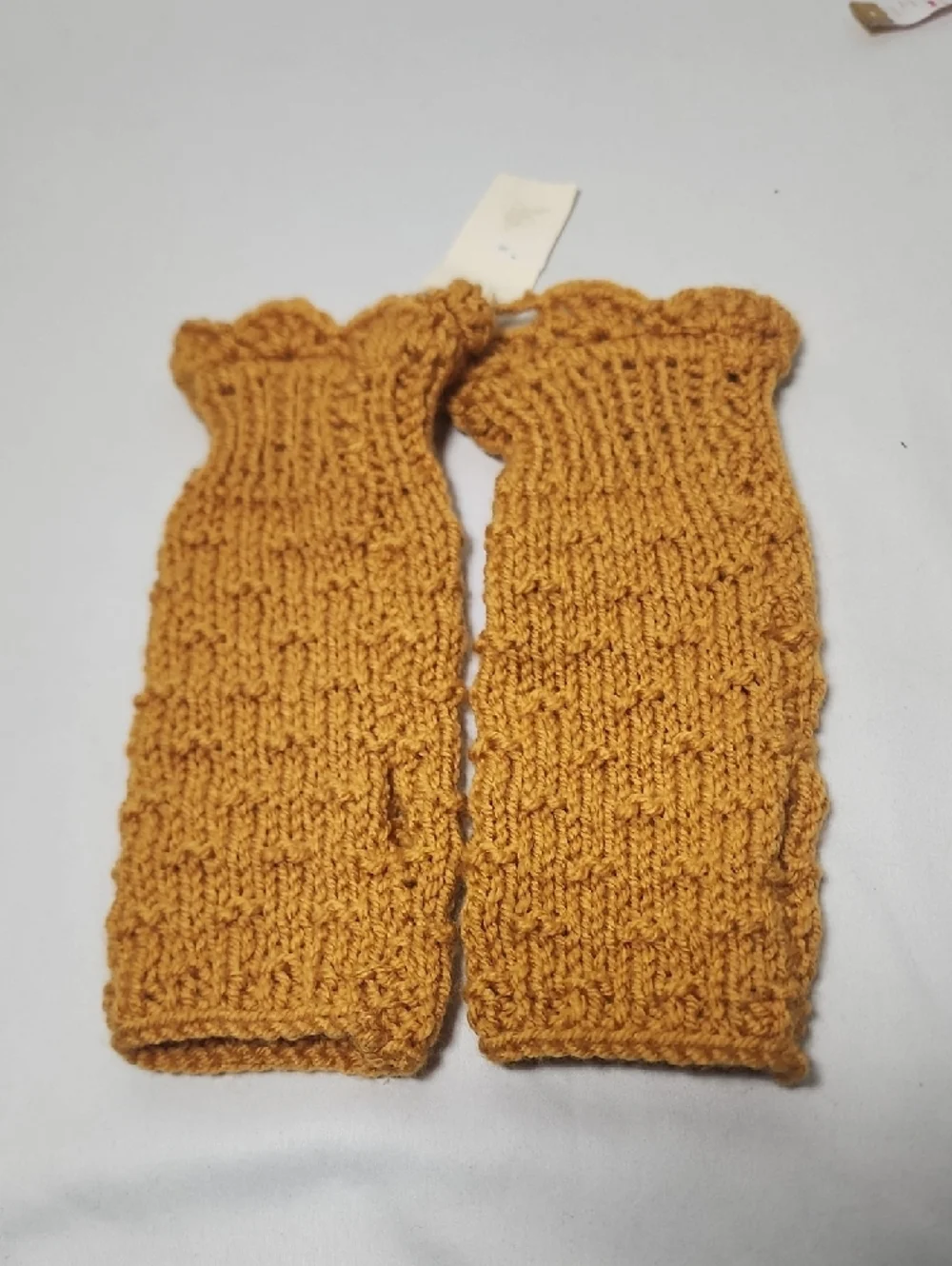Mustard Knit Fingerless Gloves - Women Accessories